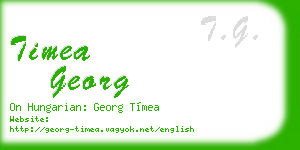 timea georg business card